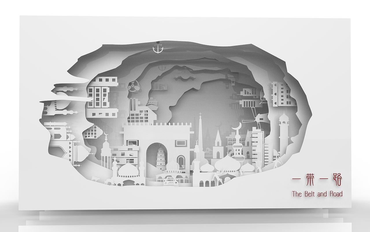 一带一路插画设计（图ZMTI4MjQ0ODky） - 创作习作 - 站酷设计师Harlen_Studio原创素材 - 站酷ZCOOL