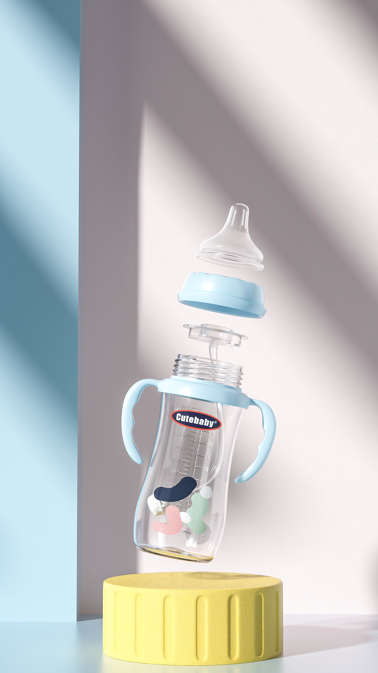 母婴产品渲染——奶瓶
