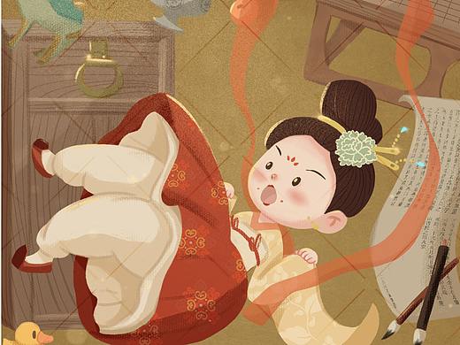 唐朝人物创作-附过程图