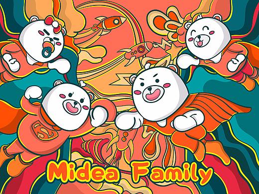 Midea Family—图案IP延展设计
