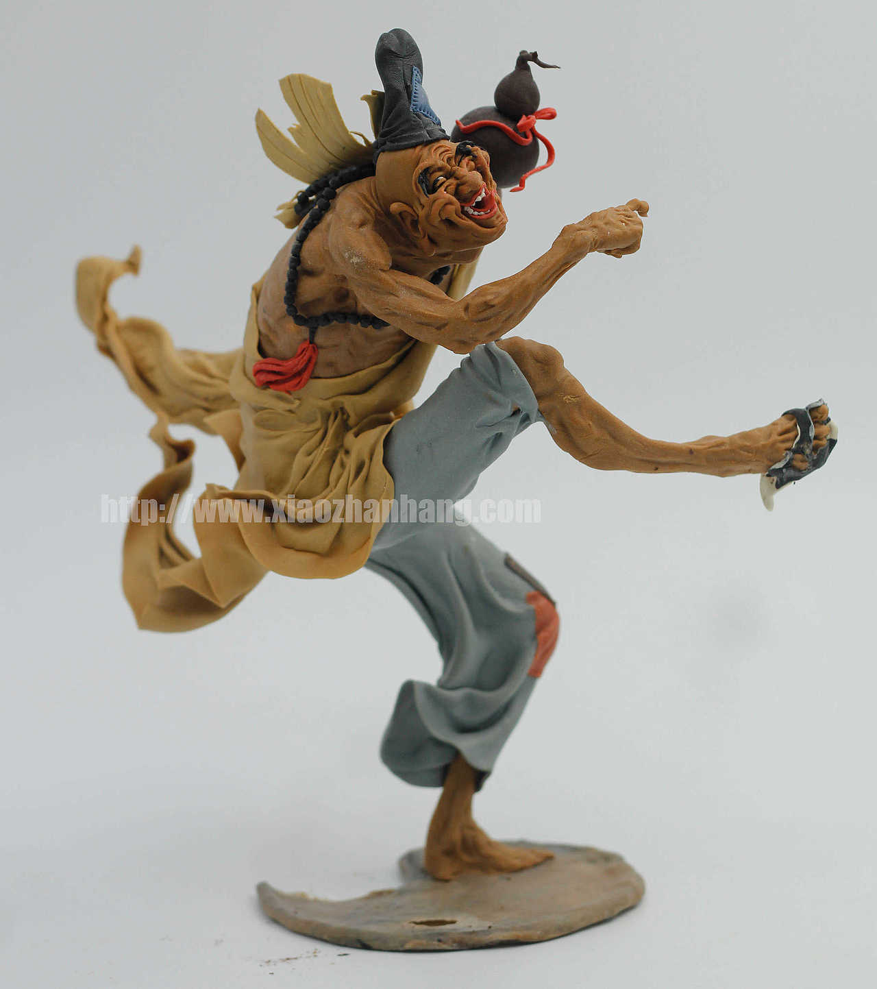 塑新斋分享中华文化瑰宝萧占行大师纯手工面塑彩塑2