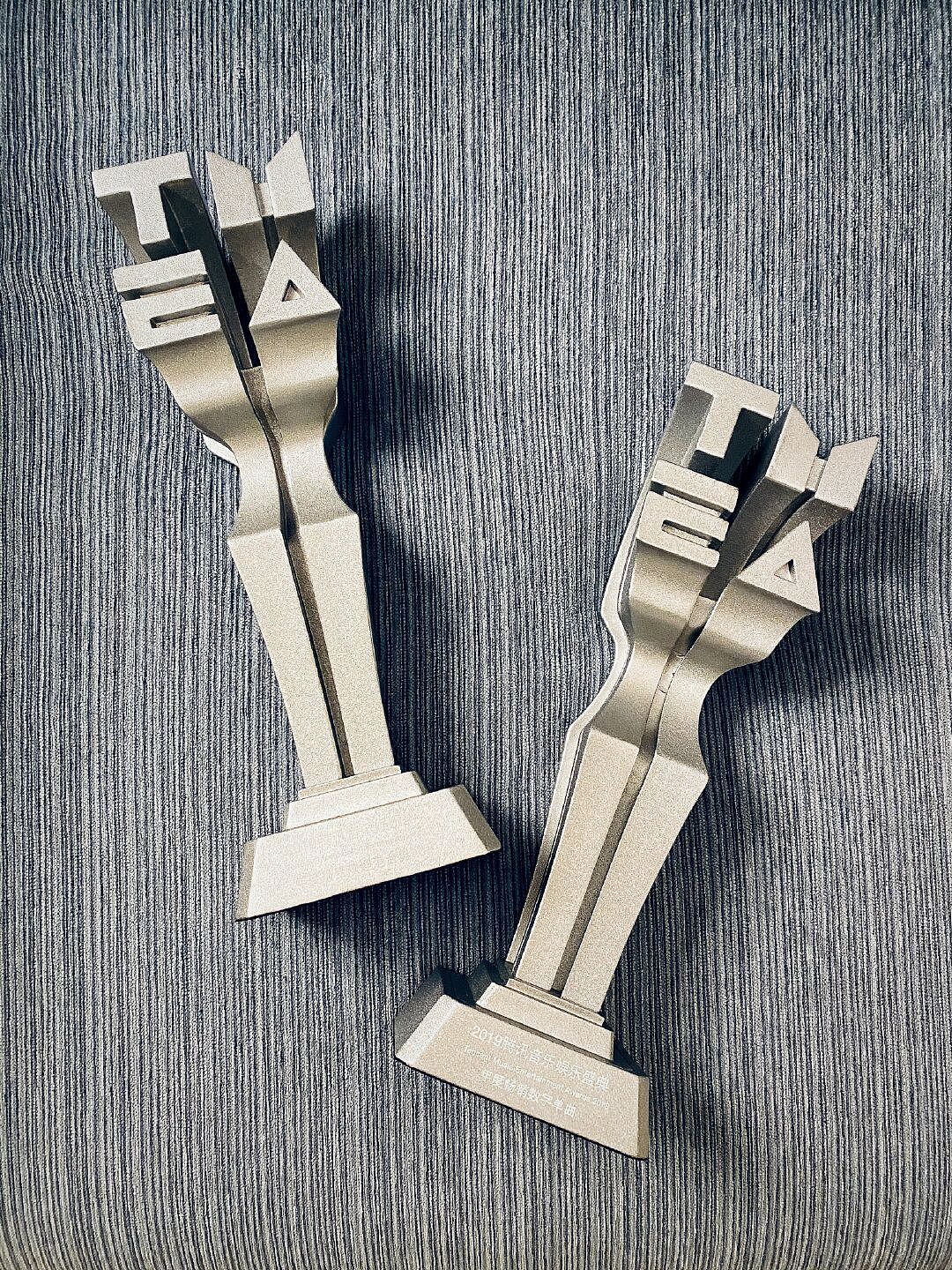 TENCENT MUSIC ENTERTAINMENT AWARDS 2019 奖杯设计