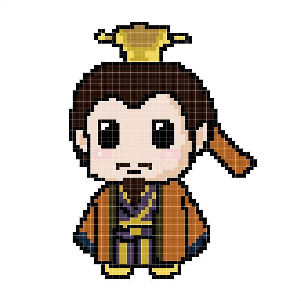 q版三国人物形象像素