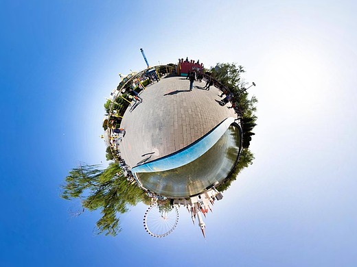 北京石景山八角游乐园vr全景拍摄展示