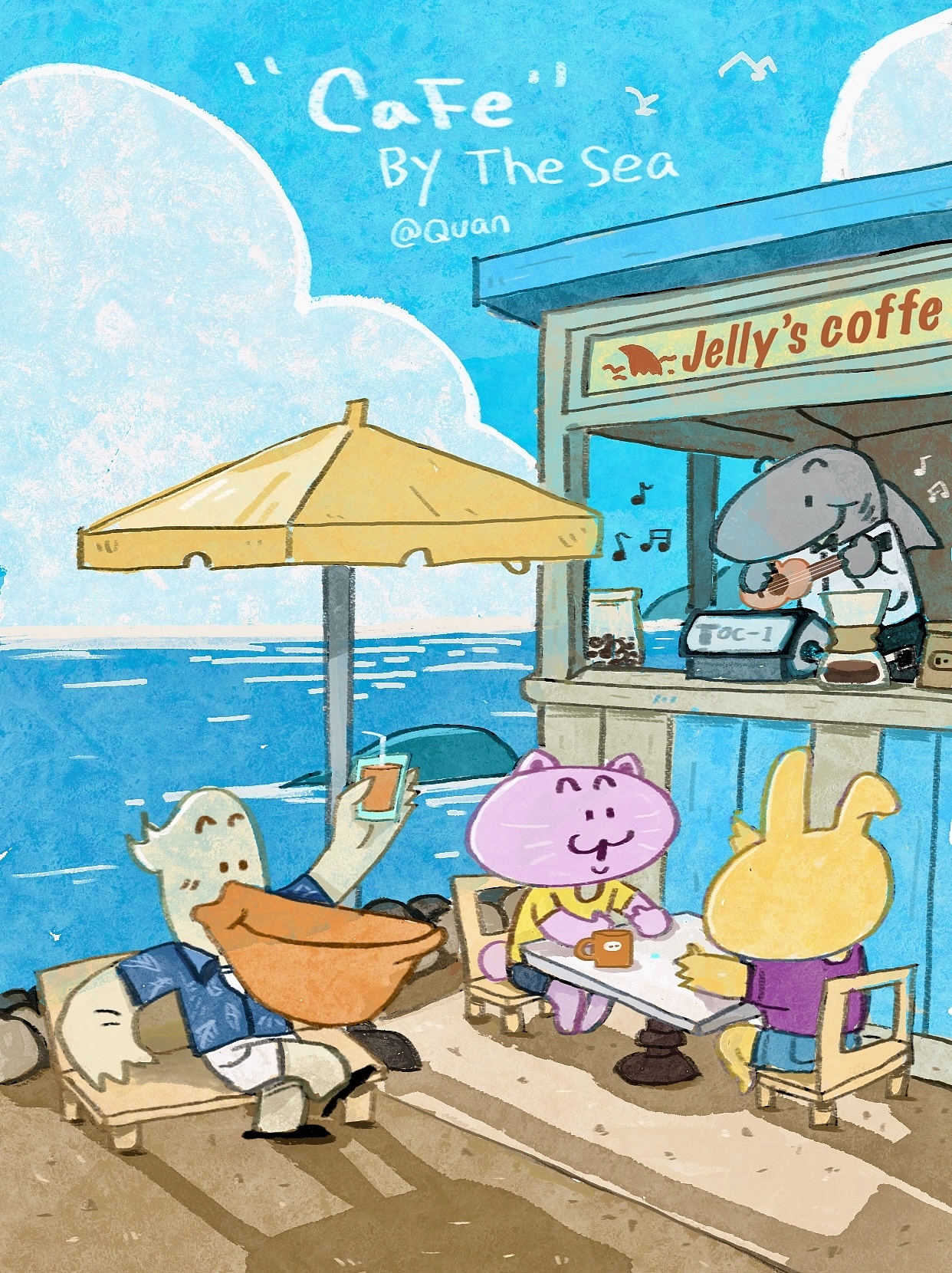 最近一些插画练习（图ZMzc5NDM1NDM2） - 儿童插画 - 站酷设计师bee_bee原创素材 - 站酷ZCOOL