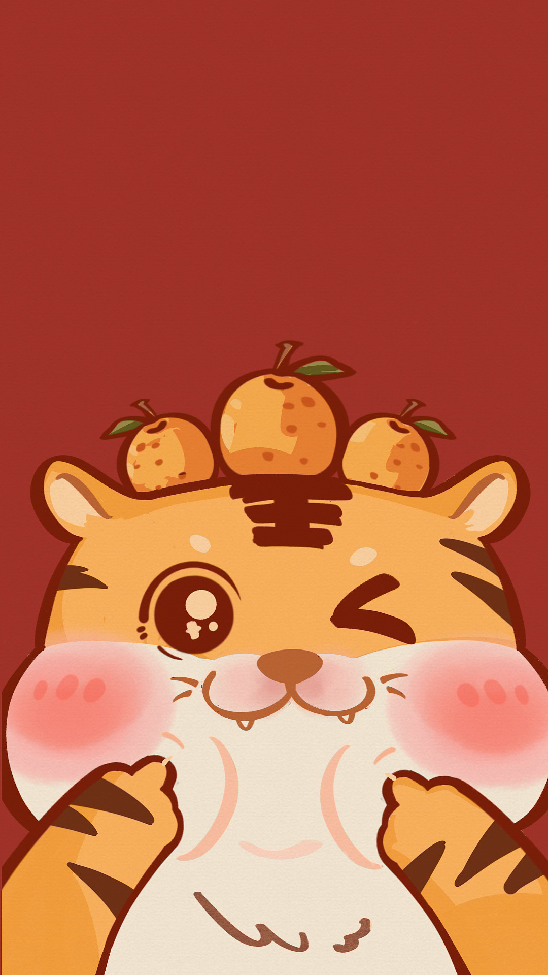 2022虎年好运系列壁纸（图ZMjgzNDk5Mjcy） - 创作习作 - 站酷设计师插画师芙芙原创素材 - 站酷ZCOOL