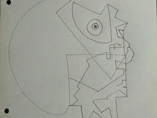 wow我的抽象画人头