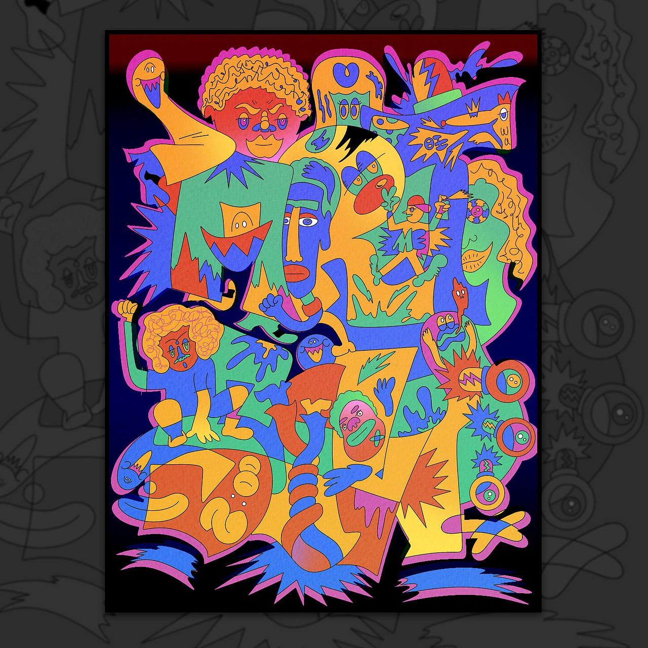 个人风格创作总结（图ZMjQ0MzQ4NDA0） - 新锐潮流插画 - 站酷设计师昭元蛋白原创素材 - 站酷ZCOOL