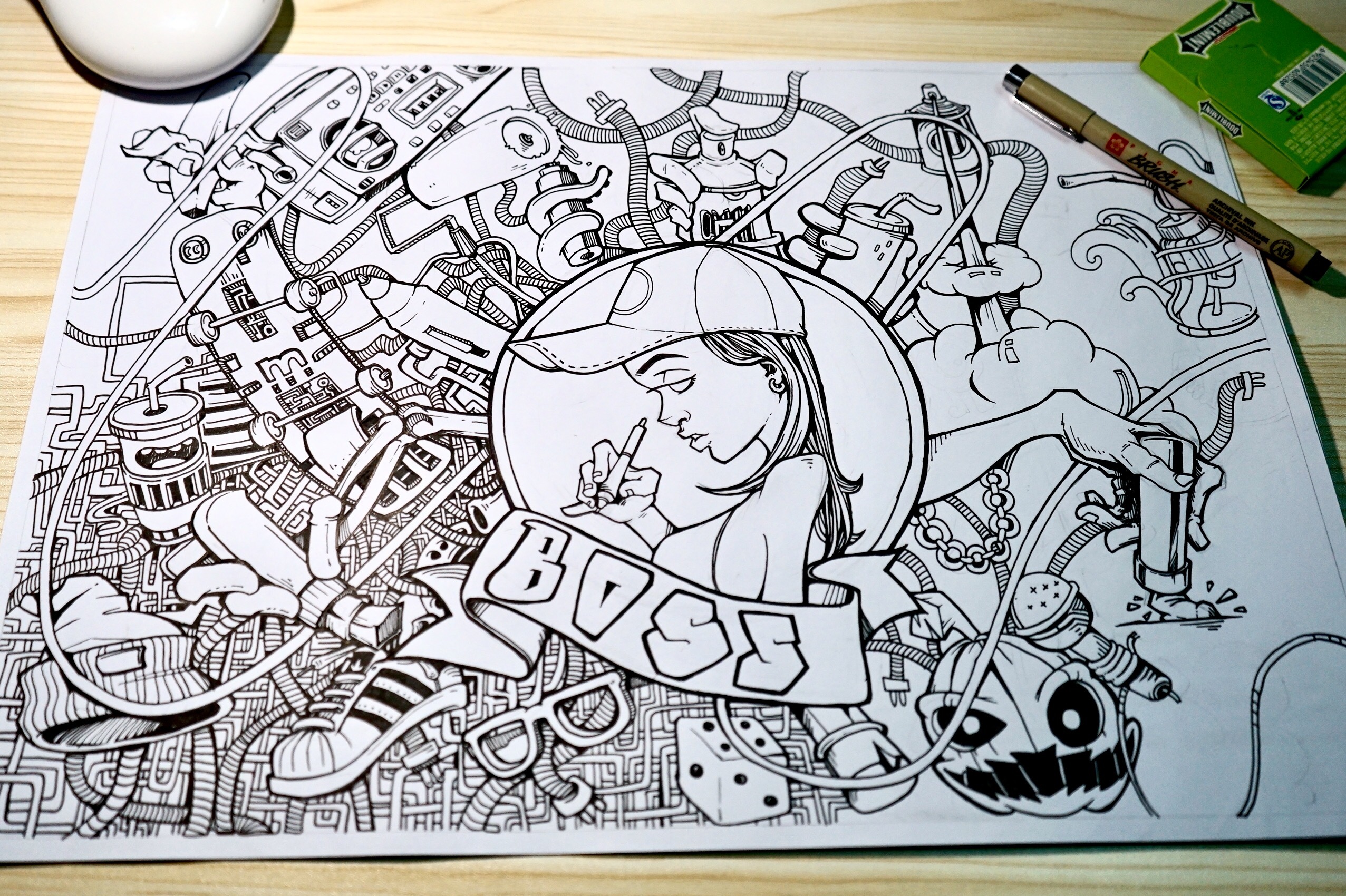 密集恐惧的涂鸦线稿|插画|涂鸦/潮流|涂手g_boss - 原创作品 - 站酷