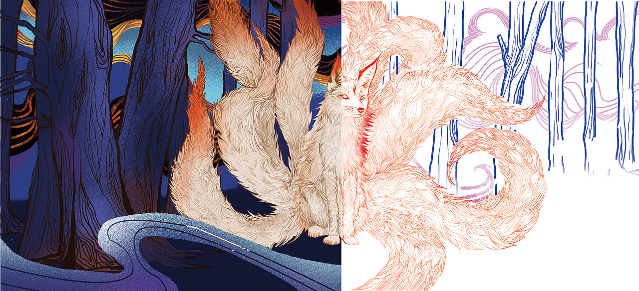 酒灵兽包装插画（图ZMTYzNTg5OTI0） - 商业插画 - 站酷设计师马成功原创素材 - 站酷ZCOOL