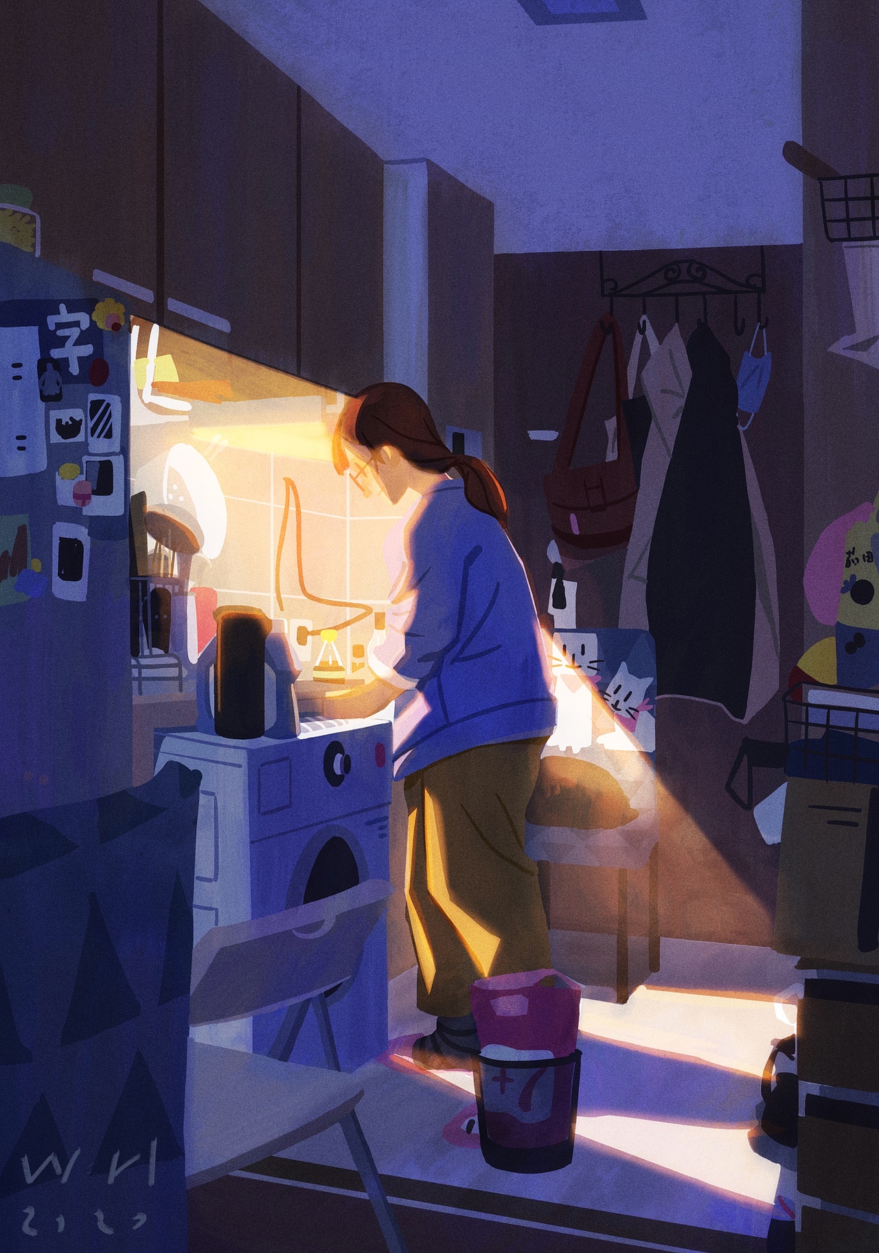 两个人的生活日记02（图ZMjAxNzI4ODgw） - 创作习作 - 站酷设计师画画的伊泽原创素材 - 站酷ZCOOL