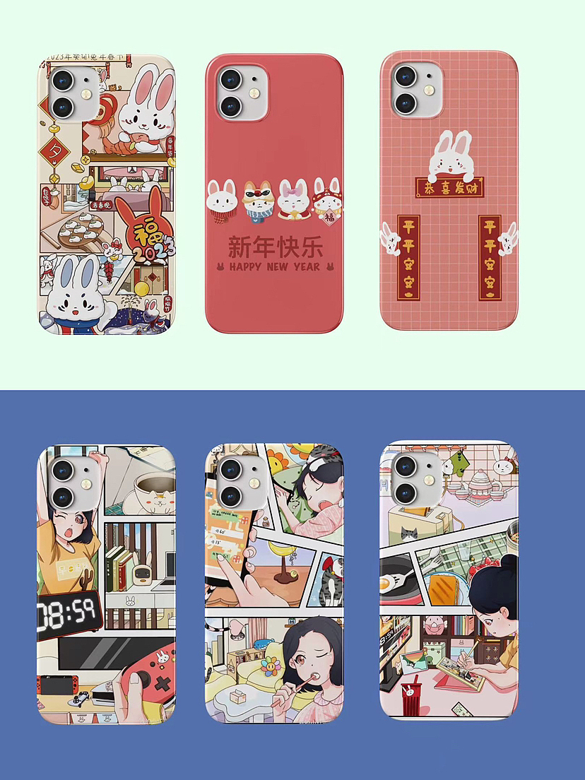 可可爱爱的插画手机壳｜壁纸原创（图ZMzI2NTMyMDYw） - 商业插画 - 站酷设计师汪酱的甜甜圈原创素材 - 站酷ZCOOL