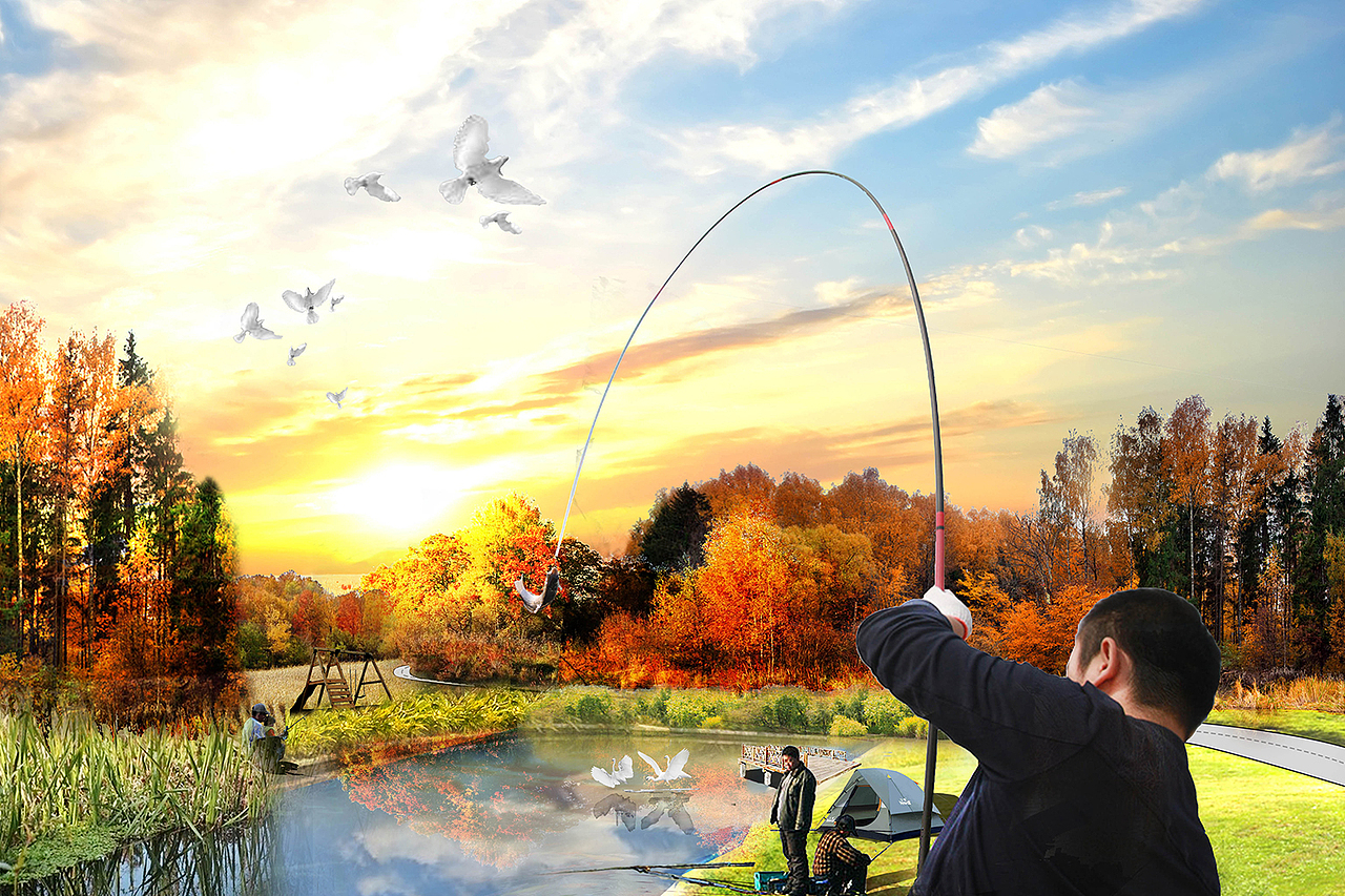 垂钓区效果设计