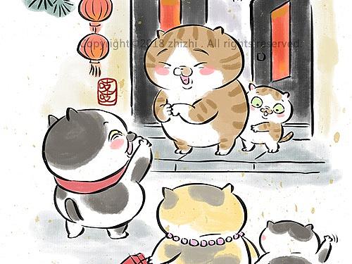 春节的习俗喵星人版
