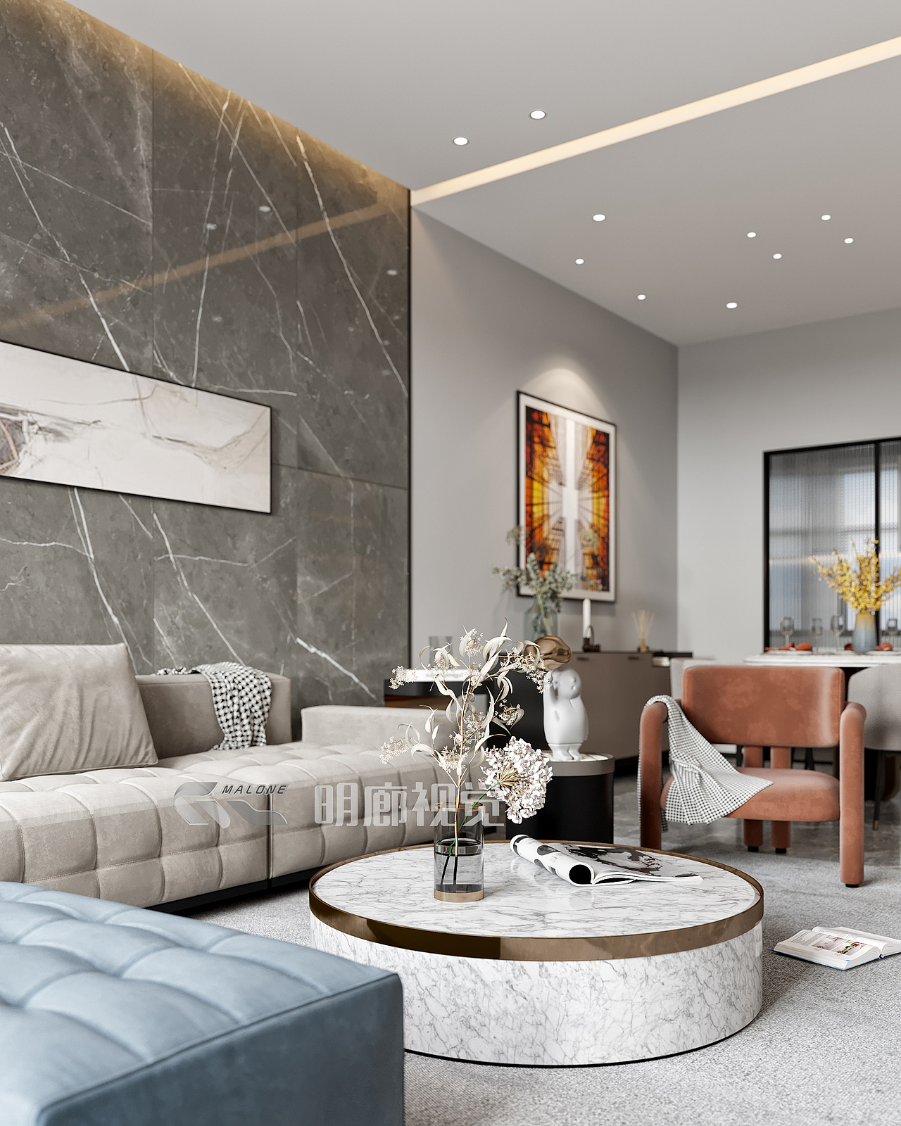 深圳复式现代简约效果图