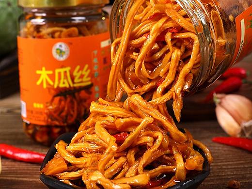南宁桂知园香辣木瓜丝主图拍摄 小吃美食摄影图片分享