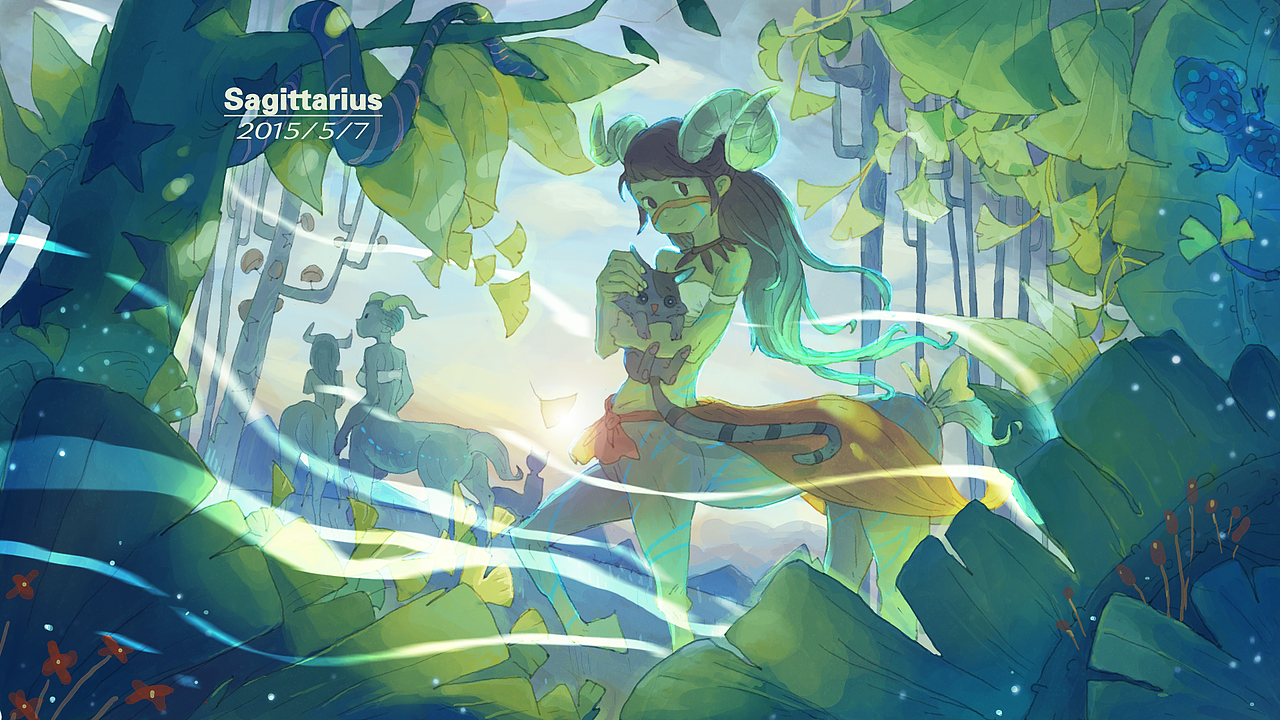 人马与银杏（图ZMjc4NDY3NDA=） - 商业插画 - 站酷设计师hansiam原创素材 - 站酷ZCOOL
