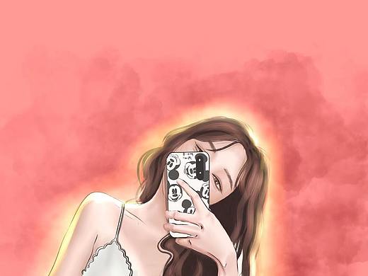 臉紅（個人主頁-ZNTA3NzYzODQ=） - 創(chuàng)作習作 - 站酷設(shè)計師吃火鍋畫家原創(chuàng)素材 - 站酷ZCOOL