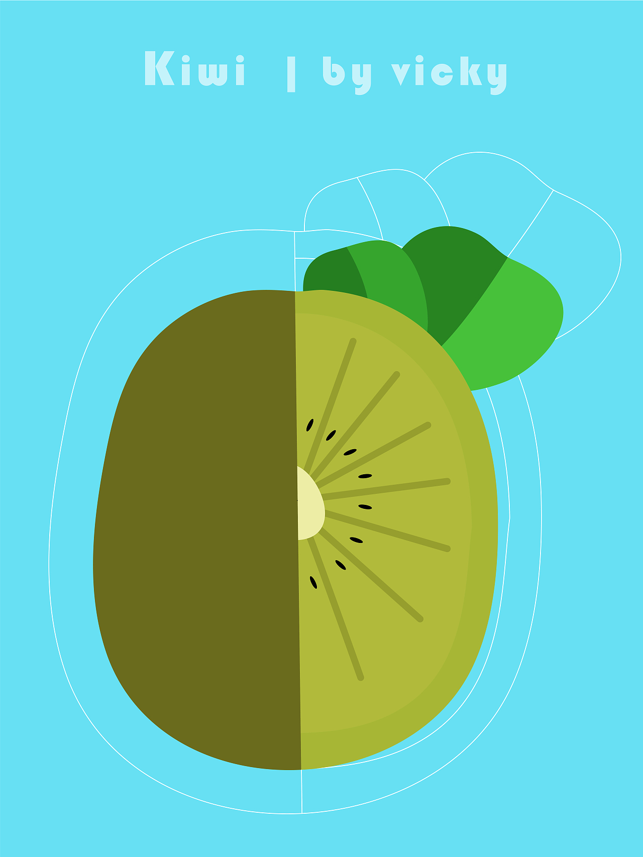 水果系列—扁平风格矢量插画