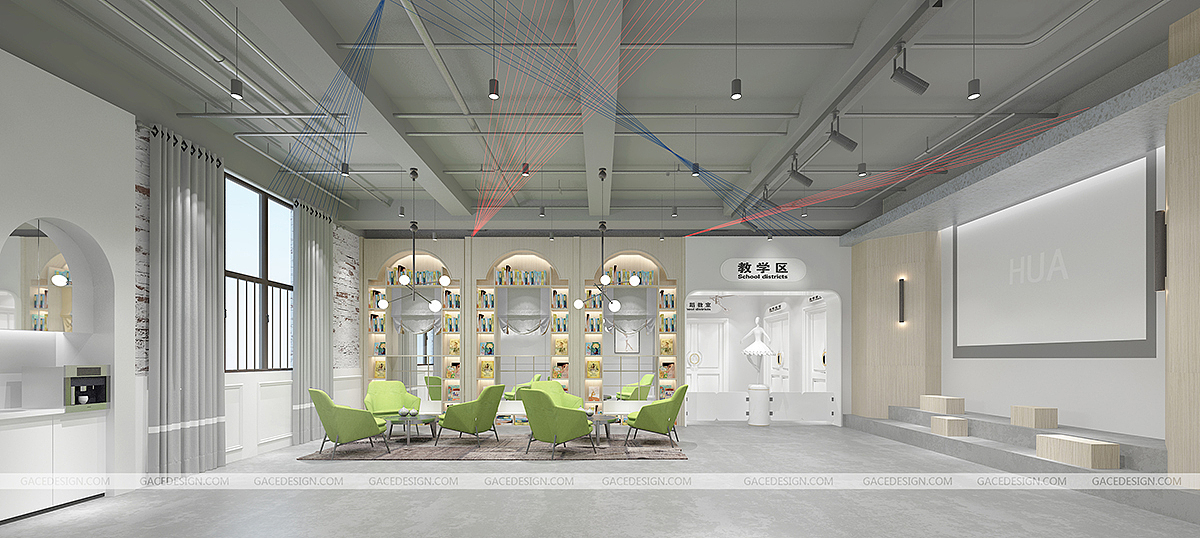 GaceDesign芭蕾培训设计：华 芭蕾（图ZMTcwNjYwMjIw） - 家装设计 - 站酷设计师GaceDesign原创素材 - 站酷ZCOOL