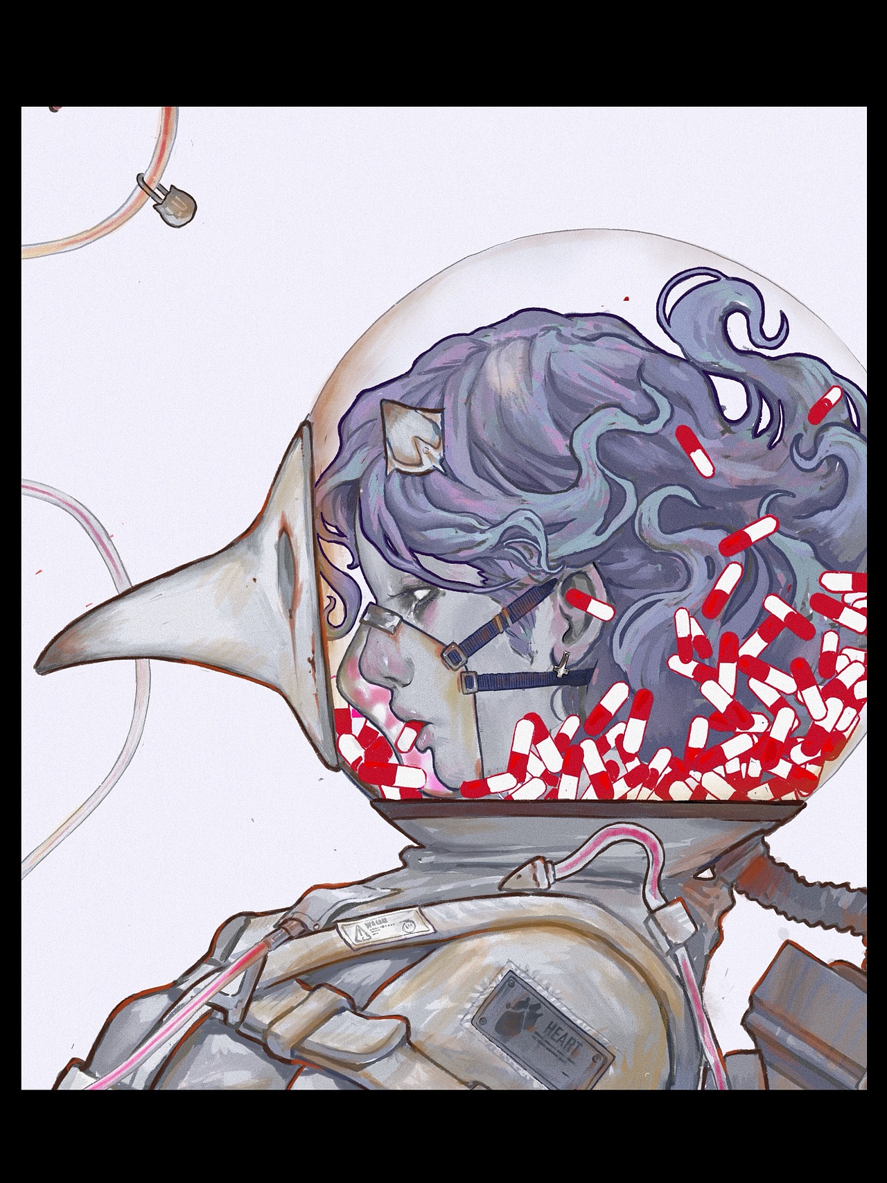 漫游太空的精神病少女——You are my medicine（图ZMjUwODc2NTk2） - 概念设定 - 站酷设计师Nightsays原创素材 - 站酷ZCOOL
