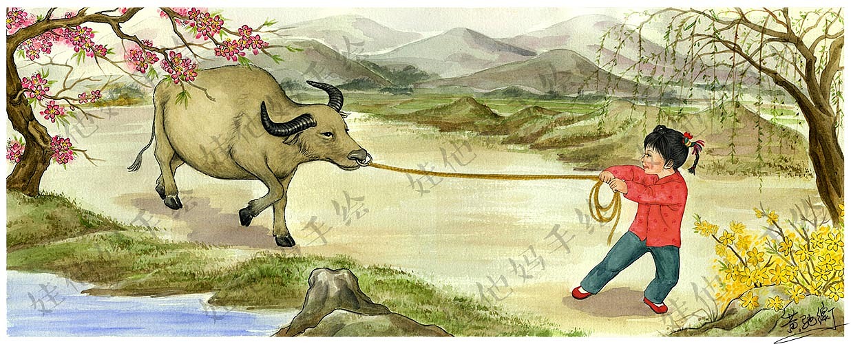 (娃他妈)立春节（图ZMTA0NTA2OTA4） - 儿童插画 - 站酷设计师娃他妈原创素材 - 站酷ZCOOL
