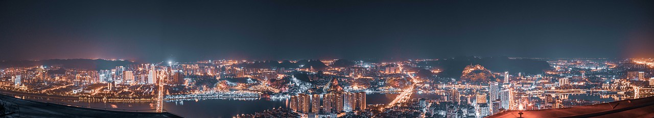 柳州地王国际财富中心楼顶拍摄柳州夜景2019.10.29（图ZMTkzNzk0MzQ0） - 风光摄影 - 站酷设计师陈璐柳州摄影师原创素材 - 站酷ZCOOL