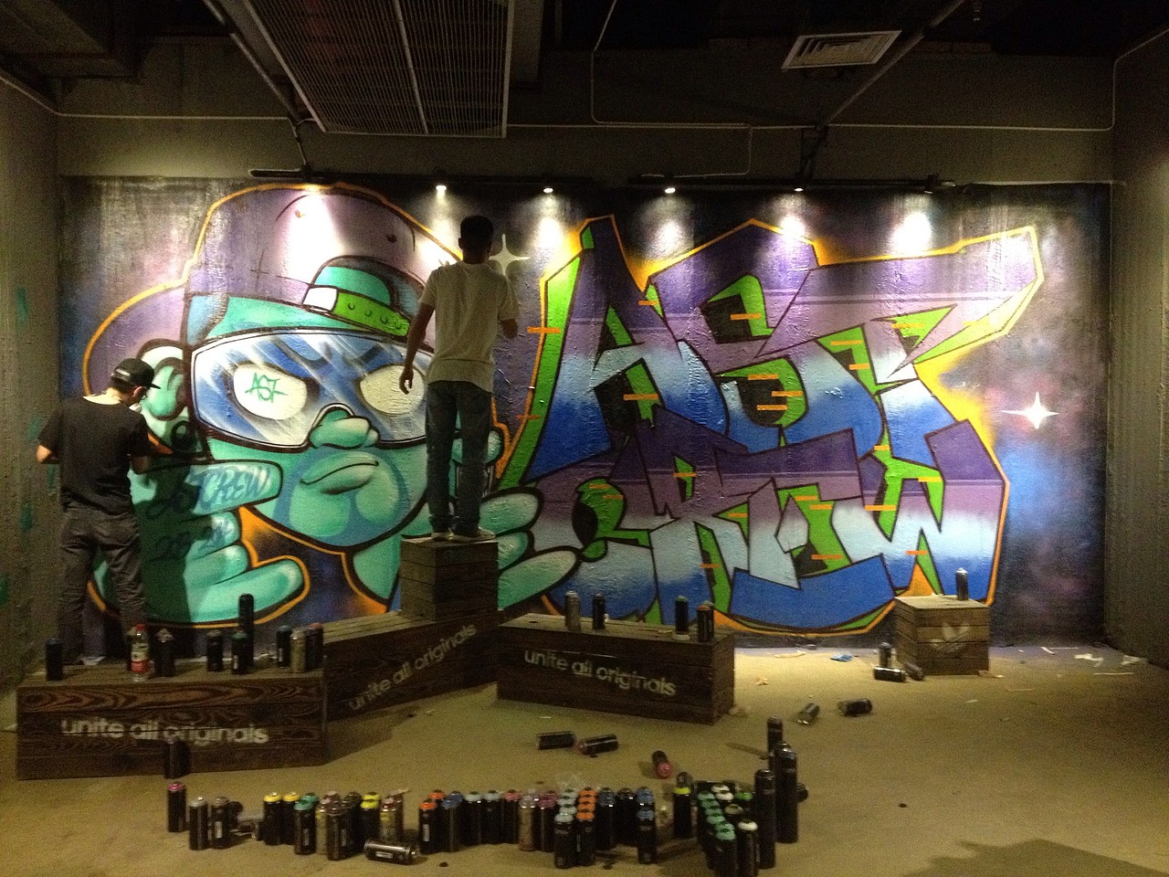 西安涂鸦AST-CREW x 大唐西市街头涂鸦展（图ZMTUwMDk2MDA=） - 新锐潮流插画 - 站酷设计师AST_Gavin原创素材 - 站酷ZCOOL
