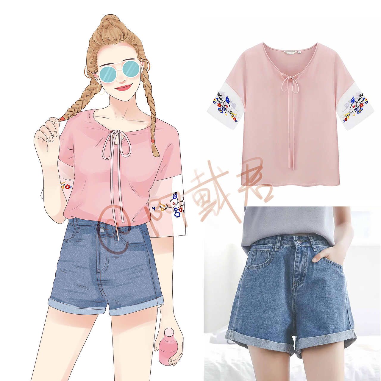 手绘衣服（图ZMTE2MDE0Mzcy） - 艺术插画 - 站酷设计师阿戴君原创素材 - 站酷ZCOOL