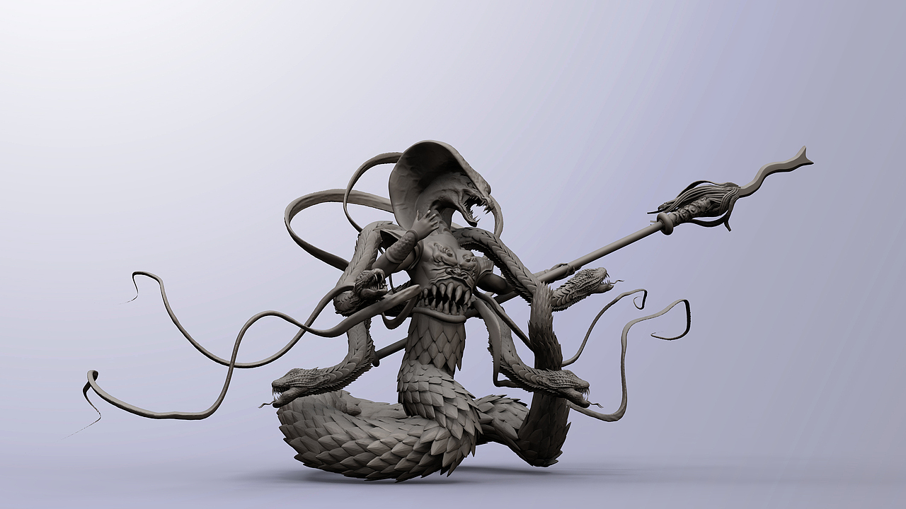 原创 | 《巳蛇》（图ZMTQzNjA0OTIw） - 人物/生物 - 站酷设计师溯潮源原创素材 - 站酷ZCOOL