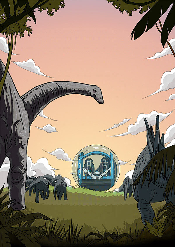 (2015年)中国移动侏罗纪电影插画
