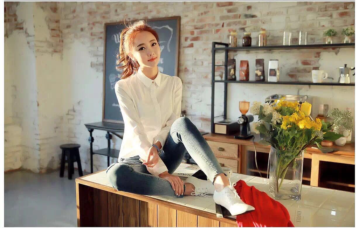 韩模电商女装模特拍图 服装拍图 模特服装街拍网拍