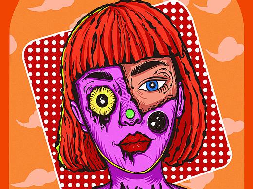 人物涂一涂（个人主页-ZNDI4NDM5MDg=） - 新锐潮流插画 - 站酷设计师阿菜来了原创素材 - 站酷ZCOOL