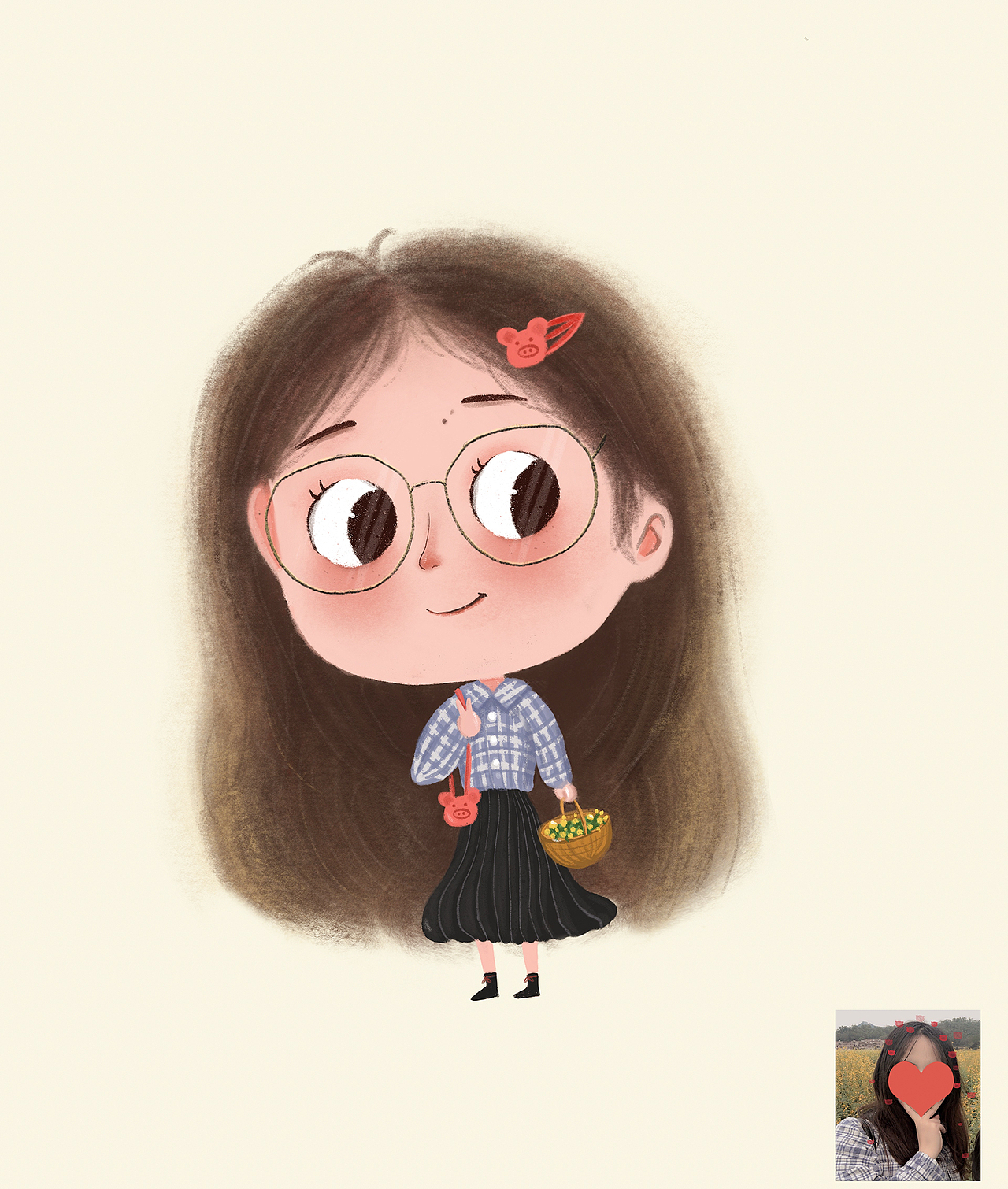 q版手绘小人头像|插画|创作习作|niki7578_原创作品-站酷zcool