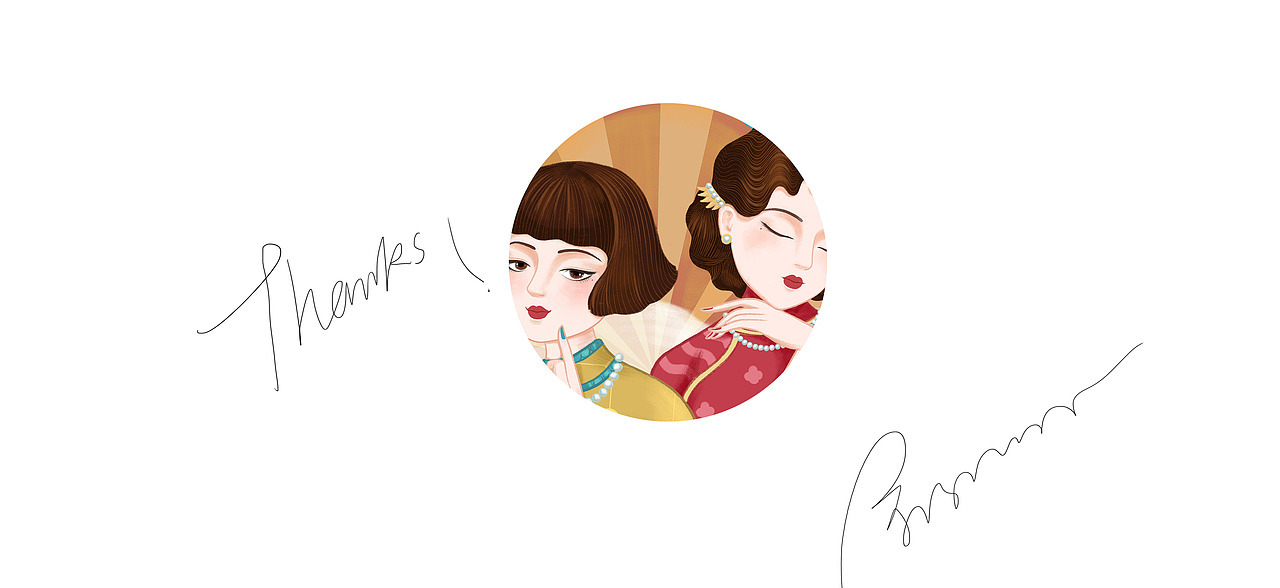 民国美女插画-中华米粉（图ZMjc5NDg5MjQ4） - 商业插画 - 站酷设计师余巧红原创素材 - 站酷ZCOOL