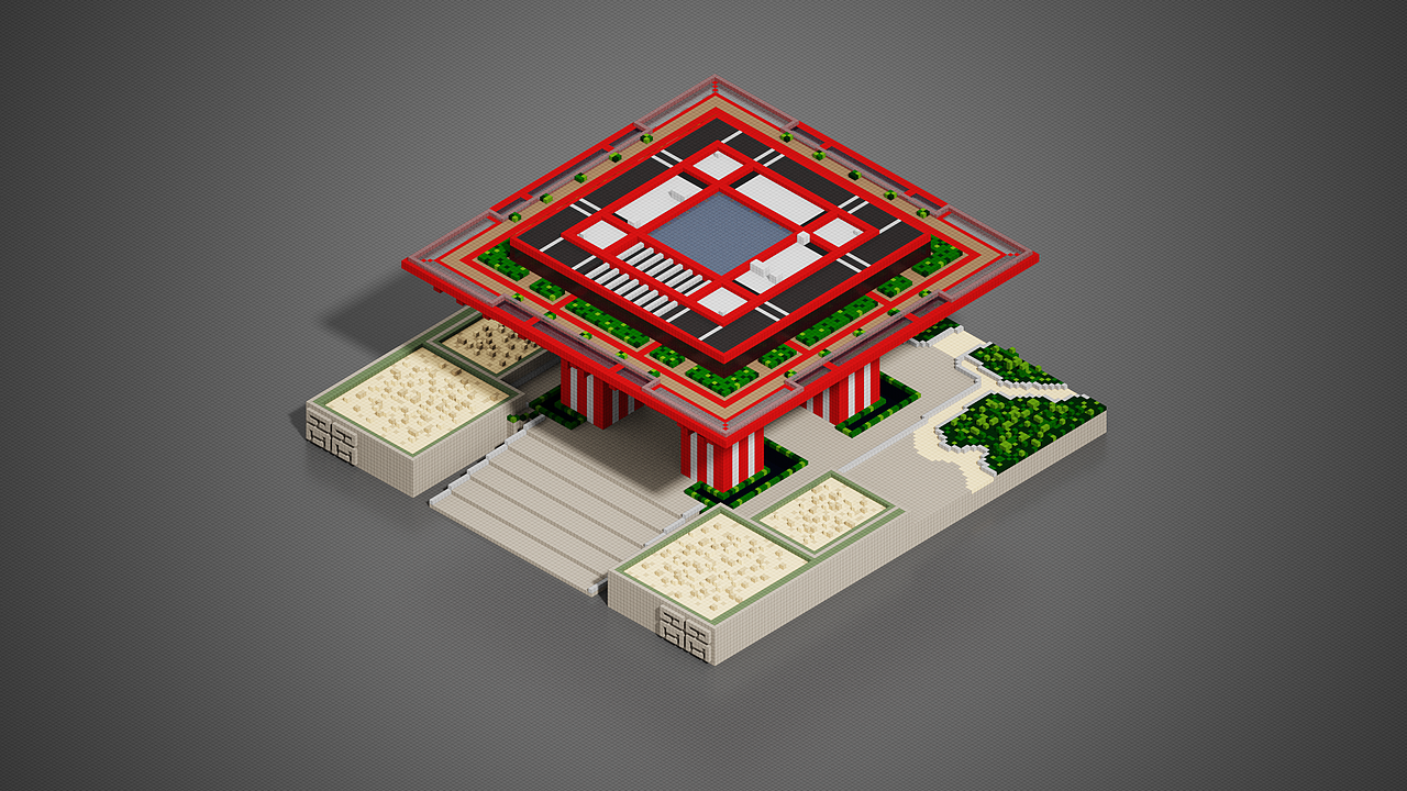 MagicaVoxel 体素中国馆（图ZMTE4ODQwNDUy） - 其他三维 - 站酷设计师图为设计原创素材 - 站酷ZCOOL