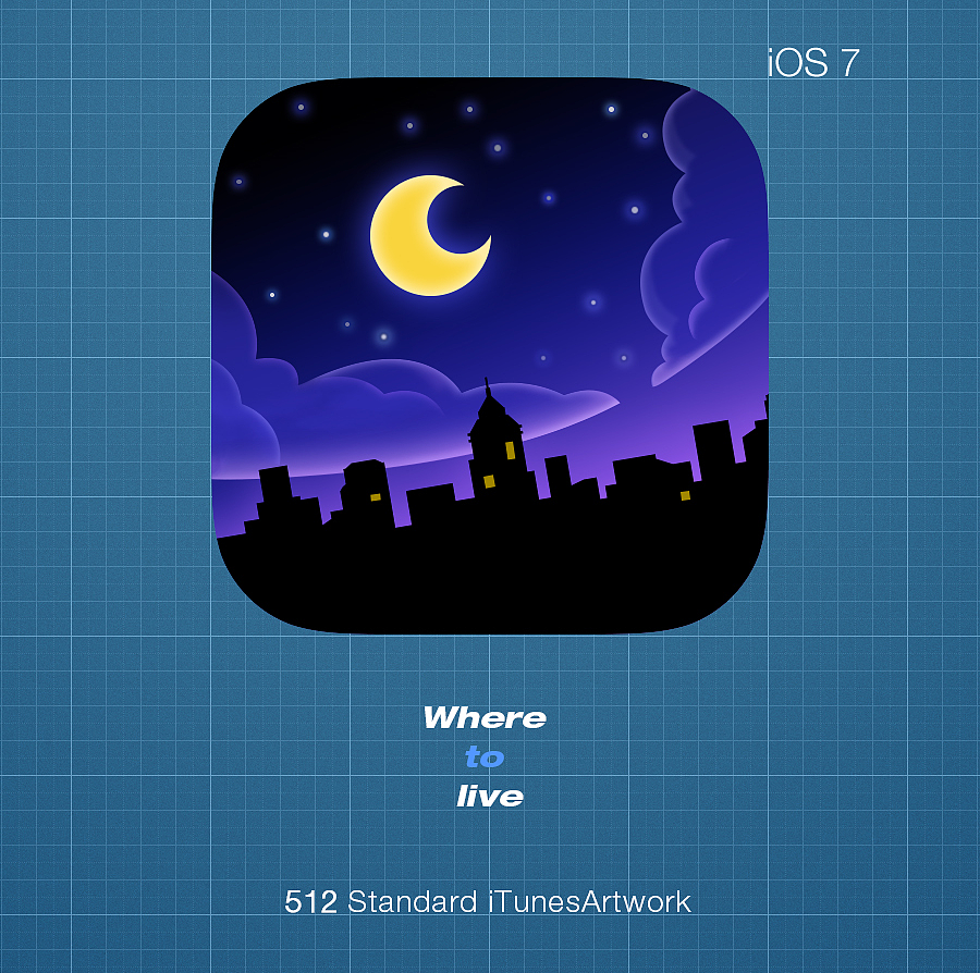 Where to live for iOS 7（图ZMTkzNjU5NDg=） - APP界面 - 站酷设计师通行证已注销原创素材 - 站酷ZCOOL