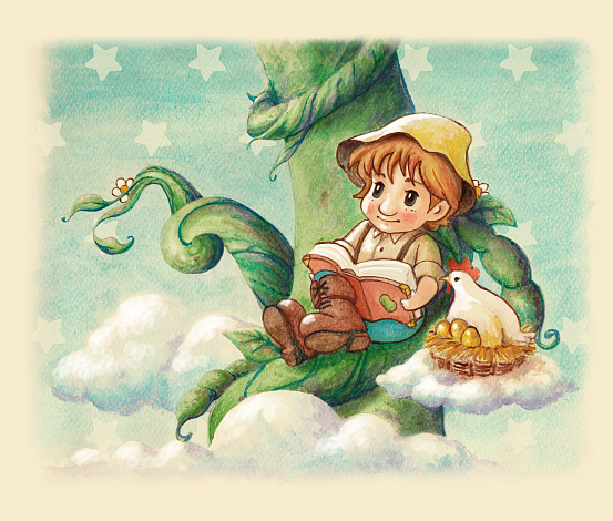 杰克与魔豆jack and the beanstalk|插画|儿童插画|mingtze - 原创