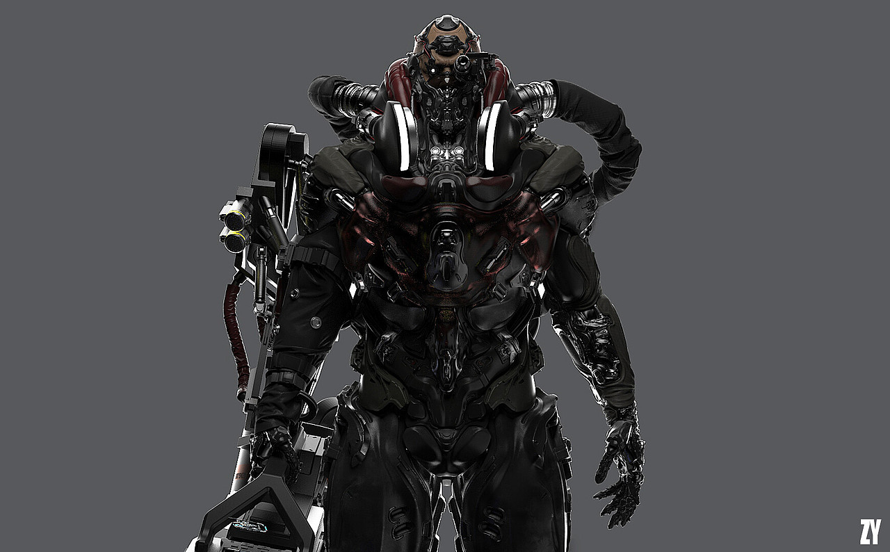 个人作品，机甲角色设计（图ZMjE1NjAzNjIw） - 机械/交通 - 站酷设计师止痒大哥原创素材 - 站酷ZCOOL