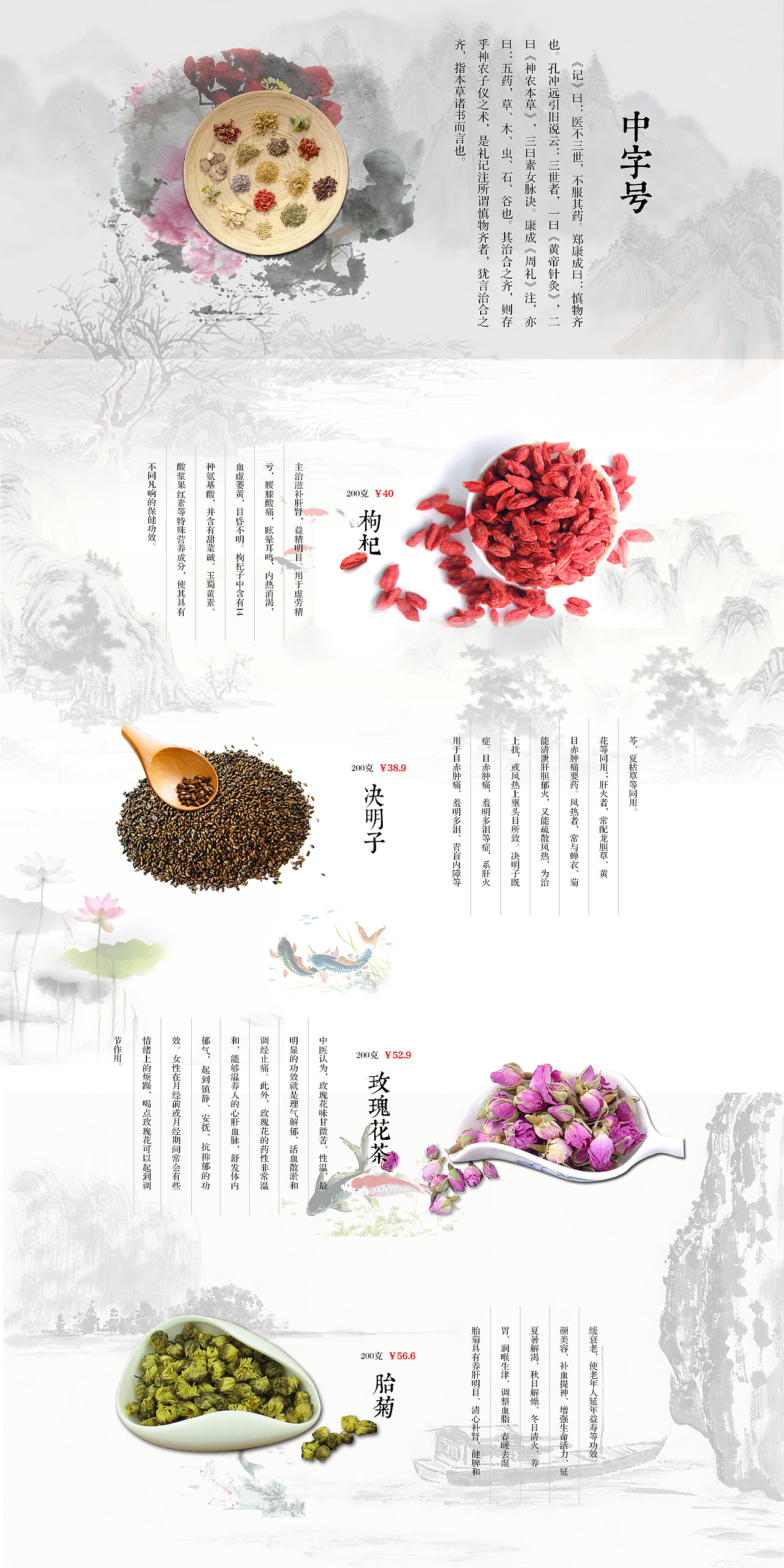 网页设计-中国风中药