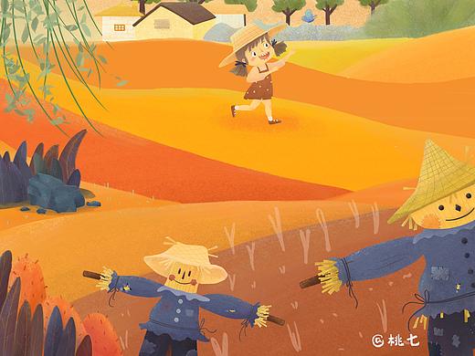 语文书封面～（个人主页-ZNDg4MjQxNDA=） - 商业插画 - 站酷设计师桃七插画原创素材 - 站酷ZCOOL