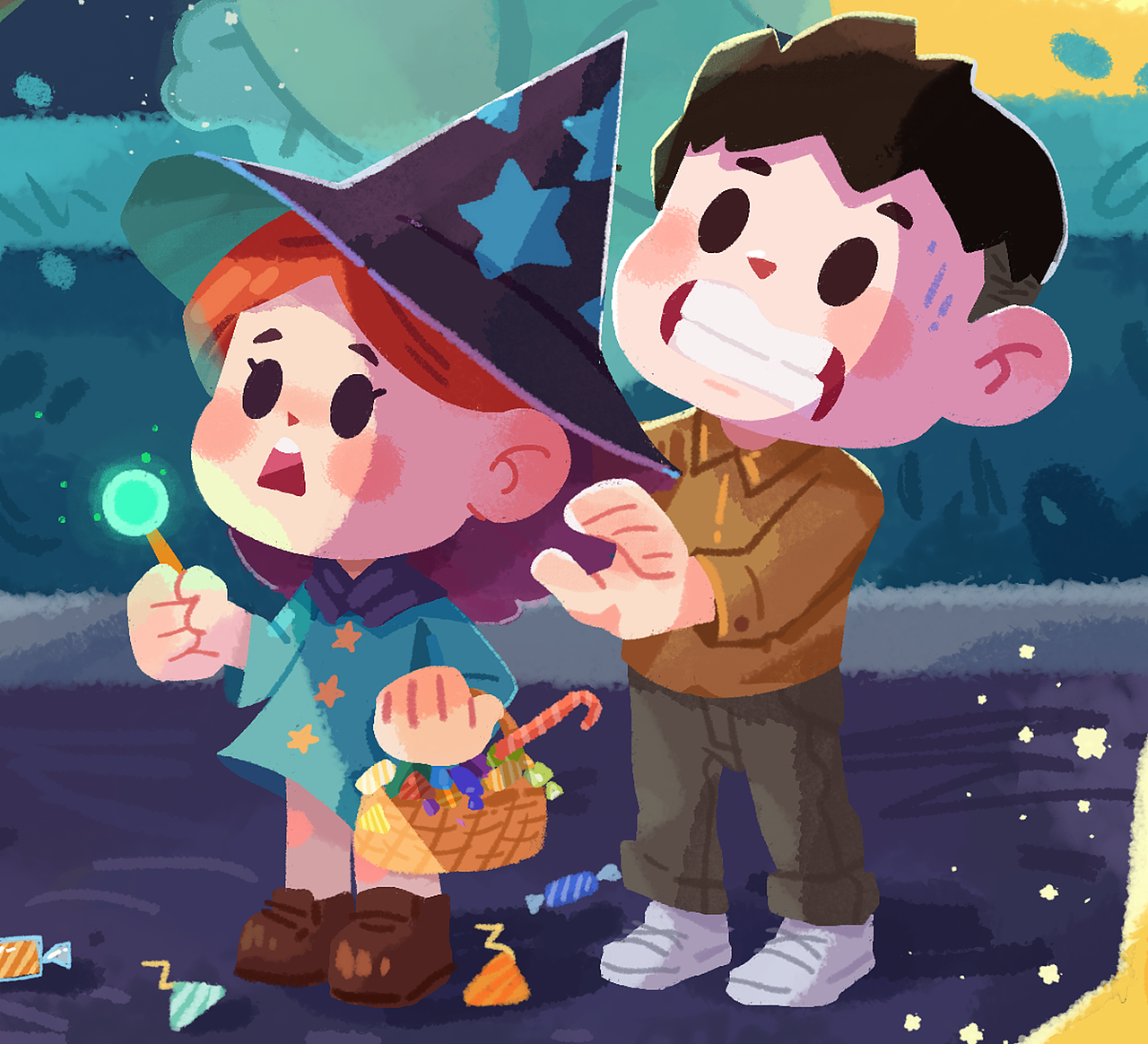 万圣节插图（图ZMjc1OTIzMjY4） - 绘本 - 站酷设计师航航航Amor原创素材 - 站酷ZCOOL