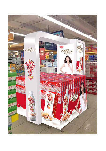 商超包柱堆头促销台效果图（图ZNjM0MTk5MjQ=） - 宣传物料 - 站酷设计师曾海花原创素材 - 站酷ZCOOL
