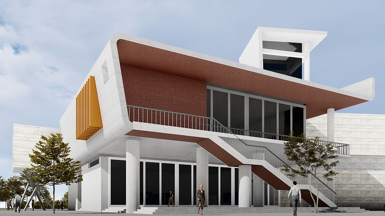 建筑外观设计 学校建筑规划 校园文化 校园环境建设（图ZMjIwMzE2Njg0） - 建筑设计 - 站酷设计师水木园原创素材 - 站酷ZCOOL