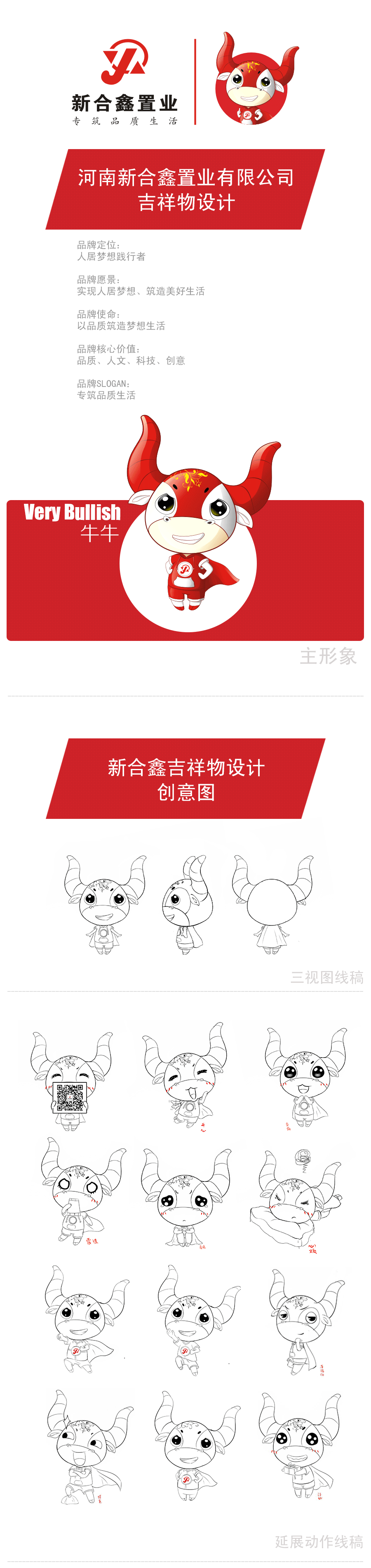 新合鑫置业吉祥物设计