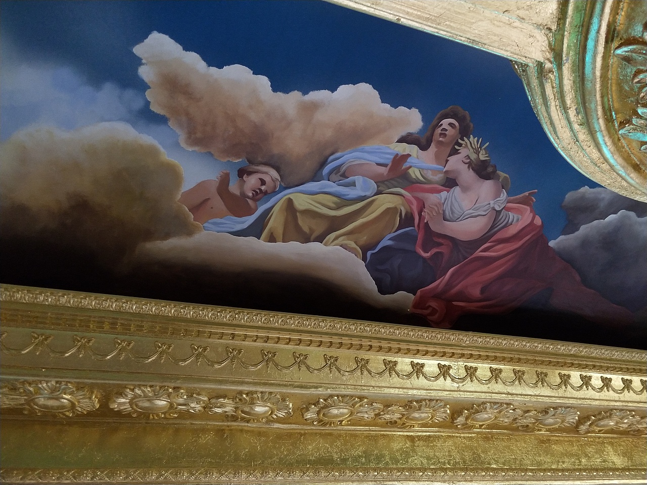 云南壁画天顶穹顶壁画墙绘手绘墙欧式油画