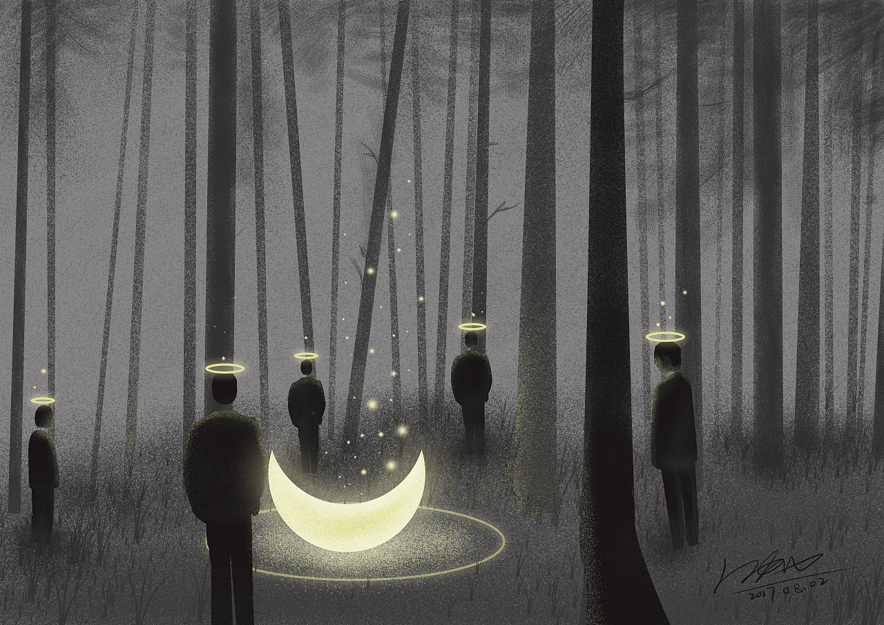 20170802 飞鸟集 4 ps手绘练习