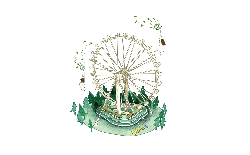 城市的12个花园（图ZMjA2MTg5MzI=） - 商业插画 - 站酷设计师MAOWU茅屋原创素材 - 站酷ZCOOL