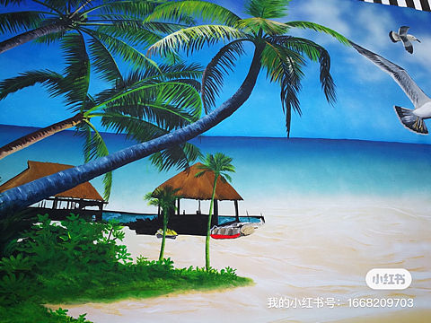 风景墙绘 家装彩绘