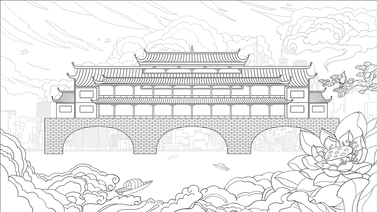 《我的城市建筑-凤凰古城》